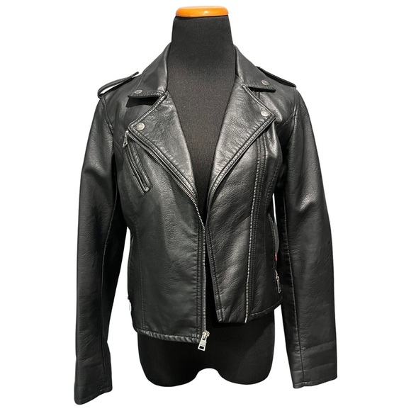 Levi’s Faux Leather Moto Jacket - Picture 2 of 8